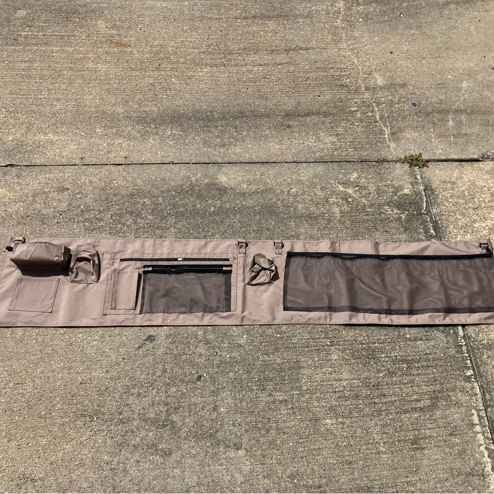 Tan Mesh Storage Organizer